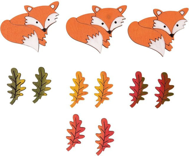 Rayher Streuteile Pooky aus Pappelholz für Herbstdeko, Multicolor - Bild 1