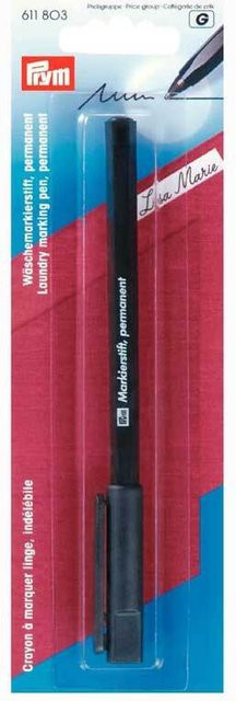 Prym Markierstift permanent für Wäsche in Schwarz - Bild 1