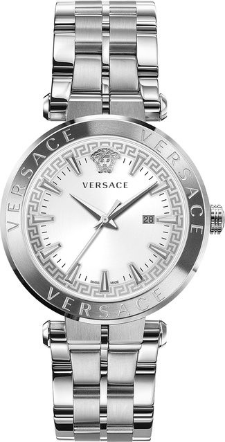 Versace Herrenuhr, Quarz, Edelstahl, 44 mm, Weiß, 5 ATM - Bild 1