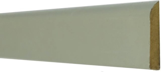 Döllken Profiles Uni Flach Leiste aus MDF in Silber, B: 26 mm, H: 5 mm, Länge: 2550 mm - Bild 1