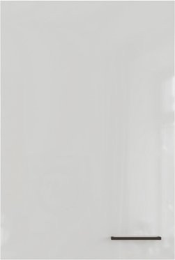 Flex-Well Hängeschrank Lund Küchen-Oberschrank in Lichtgrau glänzend und Rauchgrau, B/T/H: 60 x 30 x 89 cm - Bild 1