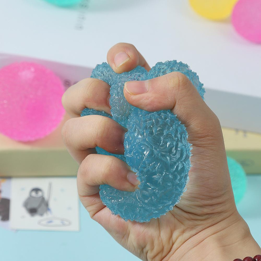 Linyi toy Mochi Squishy Spielset Blau 6cm - Bild 3