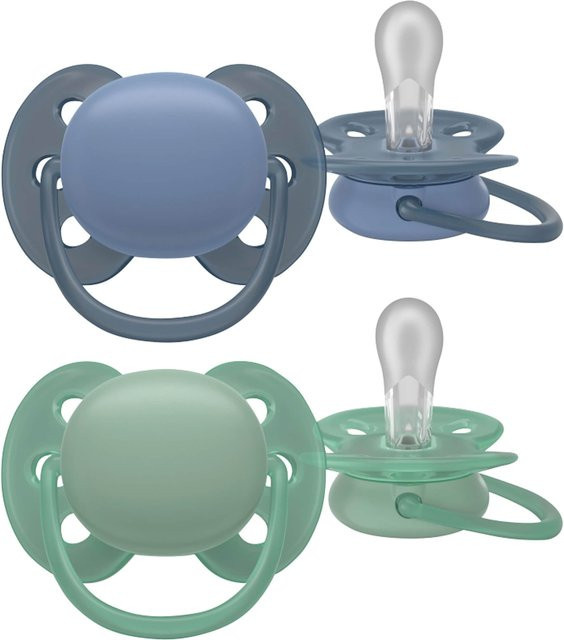 Philips Avent 2er-Pack Schnuller ultra soft, grün, 6-18 Monate, BPA-frei und sterilisierbar - Bild 3