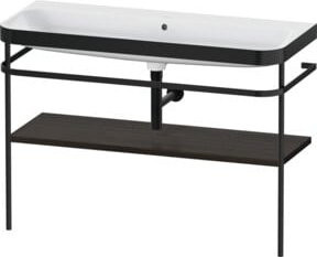 Duravit Möbelwaschtisch-Kombi Happy D.2 Plus in Nussbaum gebürstet mit Konsole, Breite: 117,5 cm, Tiefe: 49 cm - Bild 1