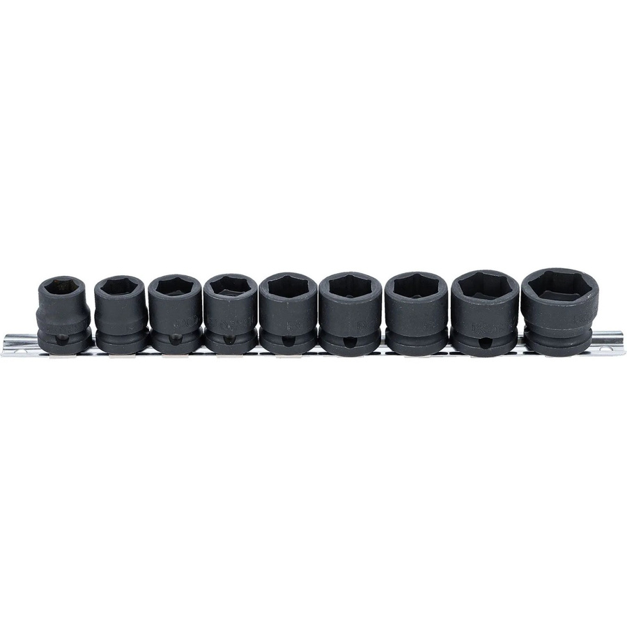 BGS Kraft-Steckschlüssel-Einsatz-Satz Sechskant extra flach, Antrieb 1/2 Zoll, SW 13-24 mm, 9-teilig - Bild 2