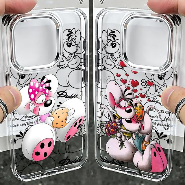 Handyhülle mit Cartoon Diddls Mouse Design für Samsung Galaxy A-Serie (A14 bis A73) in Transparent - Bild 1