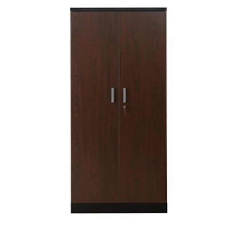 PROREGAL Aktenschrank Beetle mit 4 Fachböden und Schloss, Schwarz & Wenge, H x B x T: 195 x 92 x 42 cm - Bild 2