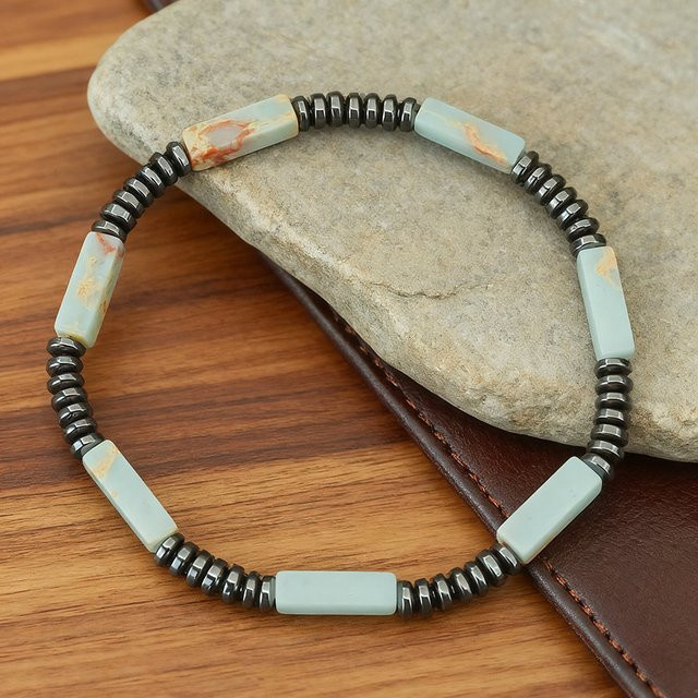 Armband, Tigeraugen, Hämatit, Perle, Unisex, Bunt - Bild 1