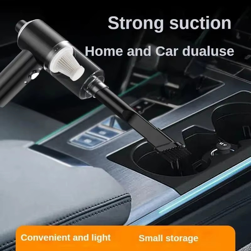 Tragbarer Handheld Auto Staubsauger für Fahrzeuge und Haushalt in Schwarz - Bild 3