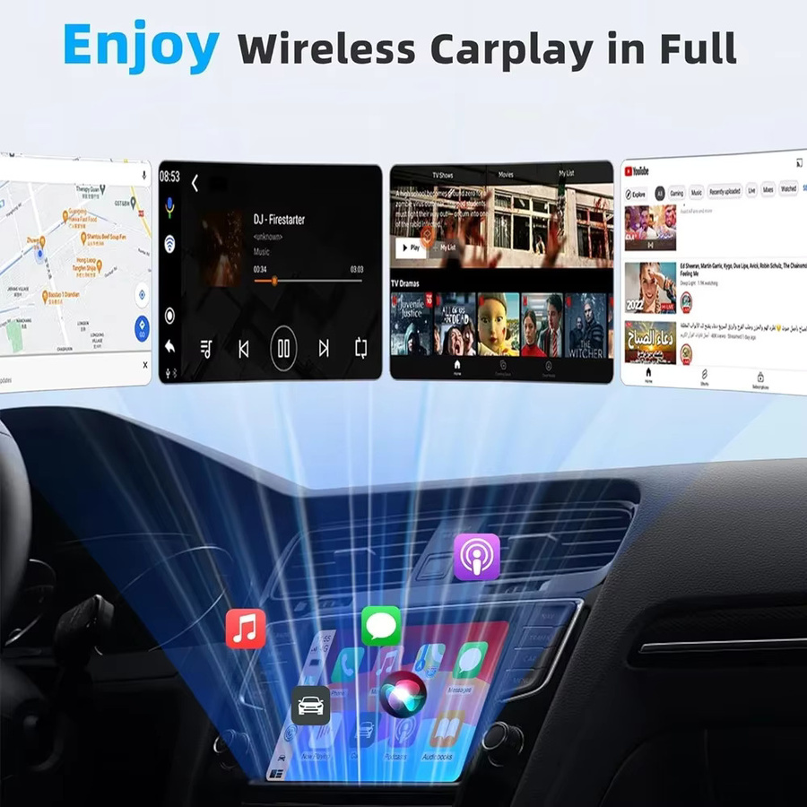 CarRocket 2-in-1 Adapter für kabelloses Apple CarPlay und Android Auto zur Umwandlung von kabelgebunden auf kabellos - Bild 3