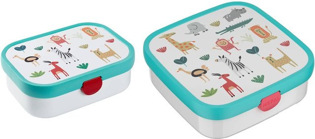 Mepal Brotdosen-Set Campus 2er Set Multicolor mit Besteck und Fächern - Bild 1