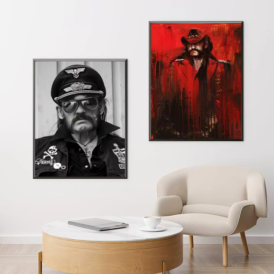 Singer L-lemmy Kilmister Poster HD wasserdichte selbstklebende Wandkunst B: 20 cm, H: 15 cm - Bild 4