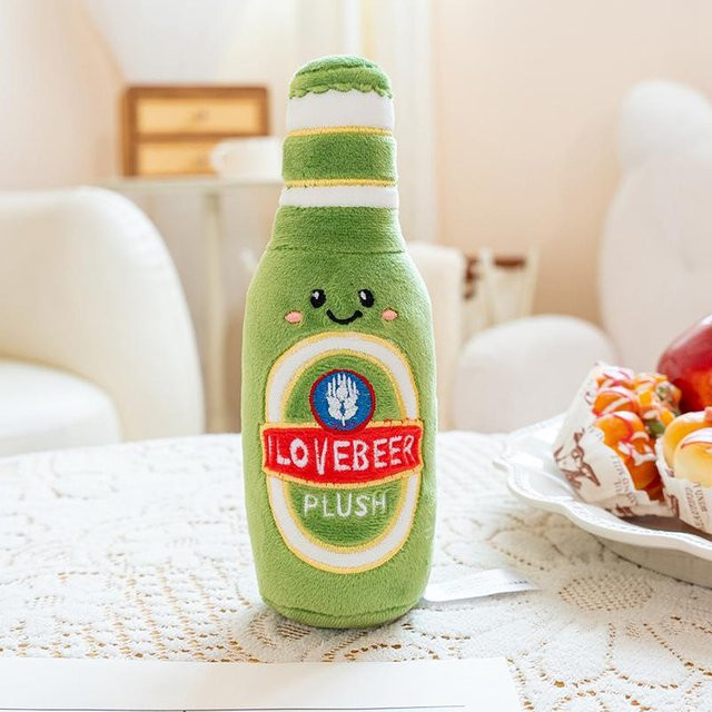 Yiran Health & Beauty Bierflaschen-Stofftier, Plüsch / Textil, Grün - Bild 1
