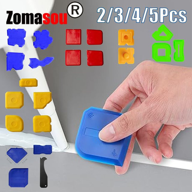 ZOMASOU Silikon Dichtstoff Werkzeug Set Spreader Finish Kit aus Kunststoff für Fliesen, Mörtel und Zement - Bild 1