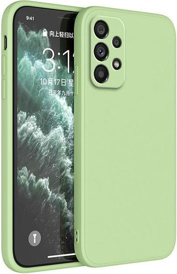 Flüssigsilikon-Telefonhülle für Samsung Galaxy A52 in Grün - Bild 1