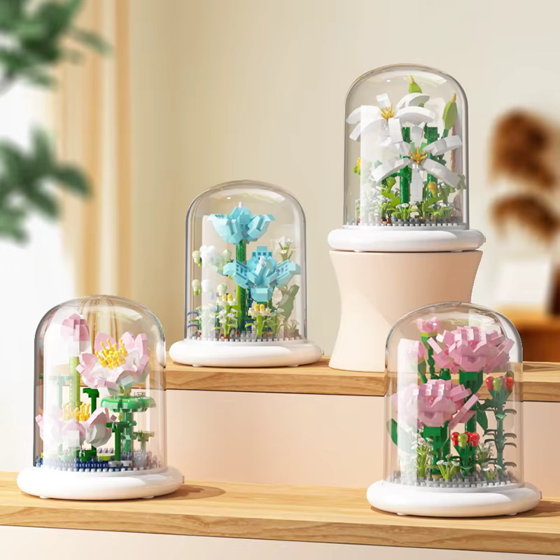 HUATEC Blumen-Bausteine Blumenstrauß-Modell, Bunt / Mehrfarbig - Bild 2