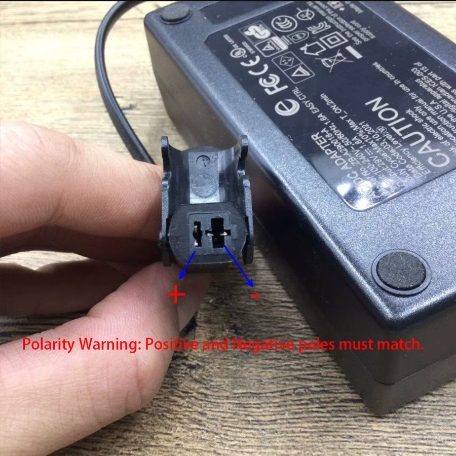Fandeii AC/DC Netzteiladapter 29V 1,8A für elektrische Relaxsessel und Massagestühle, Modell ZB-A290018-A, Schwarz, mit 2-Pin-Stecker - Bild 3