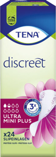 TENA Discreet Ultra Mini Plus Slipeinlagen, 24 Stück, Damen - Bild 1