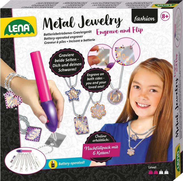 LENA Metal Jewelry, Faltschachtel, Metall, Bunt / Mehrfarbig, ab 8 Jahre - Bild 1