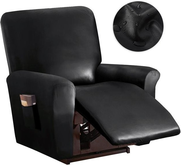 YZFZP Wasserdichter Liegestuhlbezug aus Polyester in Schwarz für Relaxsessel und Liegesofas - Bild 1