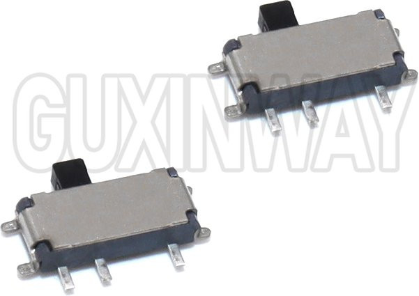 GUXINWAY MSK-12C02 SMD Kippschiebeschalter 7-Pin 1P2T SPDT für MP3 MP4 Mini, 50 Stück, Weiß - Bild 1