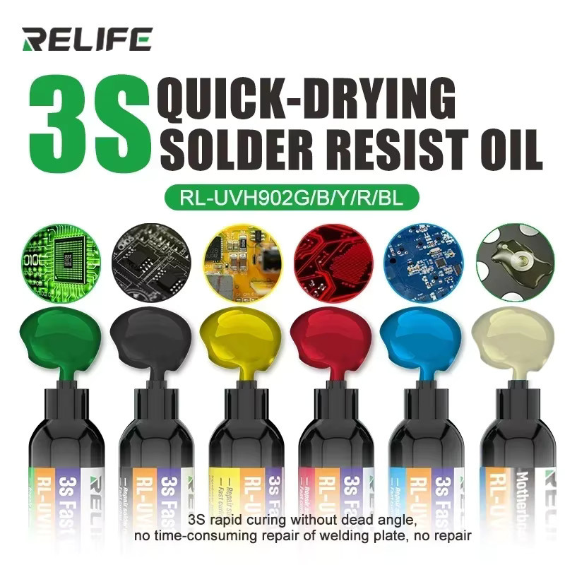 RELIFE RL-UVH902 UV-Härtungskleber in Gelb für die Handy-Reparatur von Motherboard-Flugleitungen und Jumper-Kabeln mit 3 Sekunden Schnelltrocknung - Bild 2
