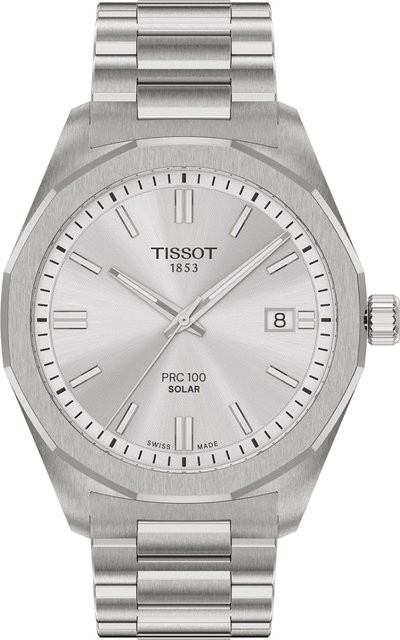 Tissot Armbanduhr Solar, Edelstahl, Schwarz, 39 mm, Herren - Bild 1