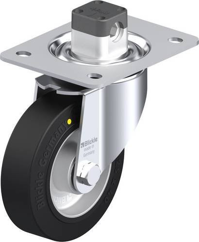 Blickle Lenkrolle LK-ALEV 125K-3-CS11-EL mit Feststeller, Rad-Durchmesser: 125 mm, Tragfähigkeit: 250 kg, verzinkter Stahl - Bild 1
