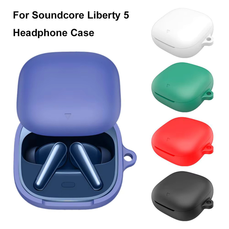 Anker Soundcore Liberty 5 Silikon-Schutzhülle, stoßfest und staubdicht, Schwarz - Bild 2