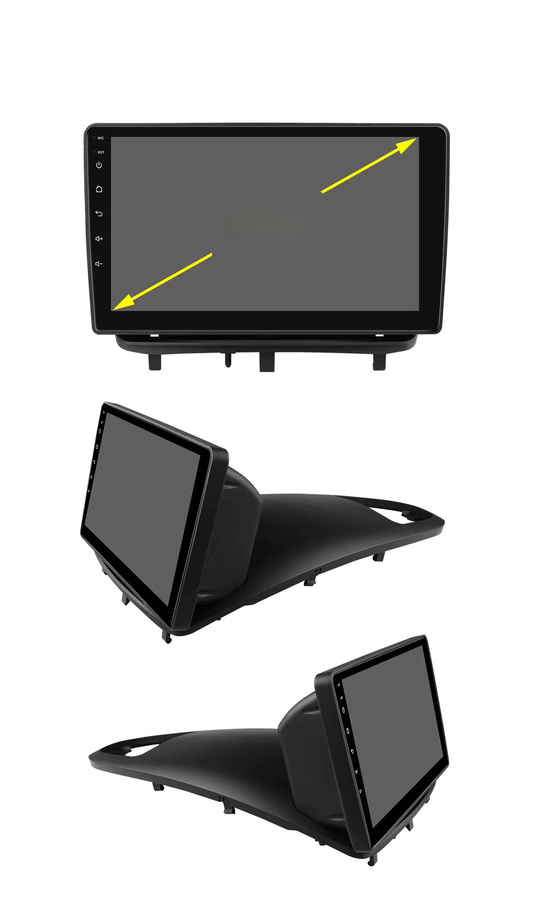 HIZPO Rahmenset mit Stromkabel und Canbus-Box für Opel Corsa D 2007 - 2012 Schrägheck Van in Schwarz mit GPS und Multimedia-Funktionen - Bild 3