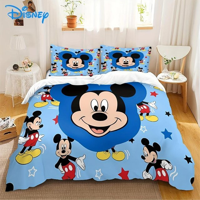 Monika Chen Mickey Anya Forger 3D Kinder-Bettwäsche-Set, 3-teilig, Blau, B/H: 135 x 200 cm - Bild 1
