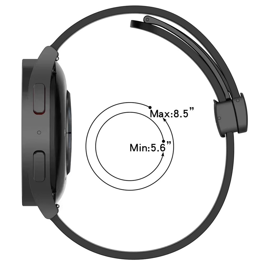 CMF Uhrenarmband Silikon, 22mm, Schwarz, Unisex - Bild 3