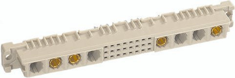 HARTING Federleiste 09032246864 in Beige mit 3 Reihen - Bild 1