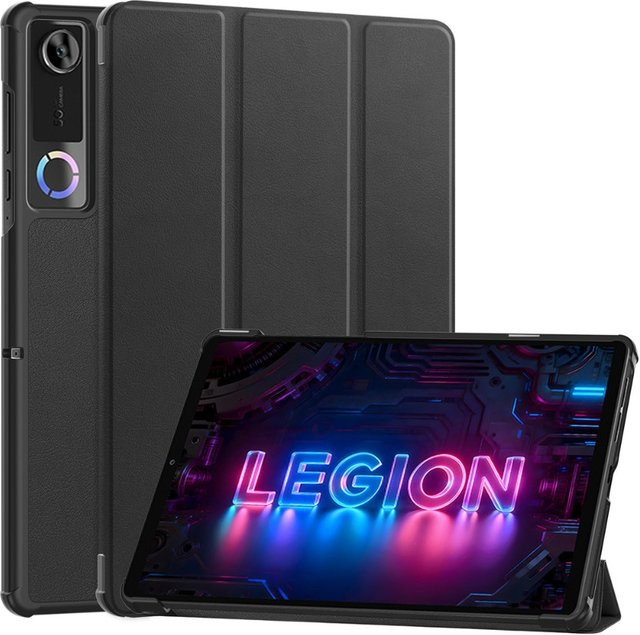 Smart Case für Lenovo Legion Y700 5. Generation 8,8 Zoll 2026 mit faltbarem PU-Ständer und Auto-Sleep-Funktion in Schwarz oder Rot - Bild 1