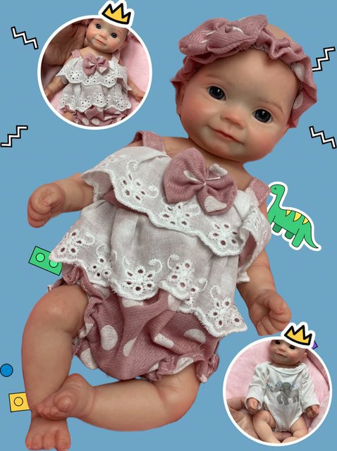 Bette Reborn Bette Puppe, Silikon, 10 Zoll, Rosa / Pink - Bild 1