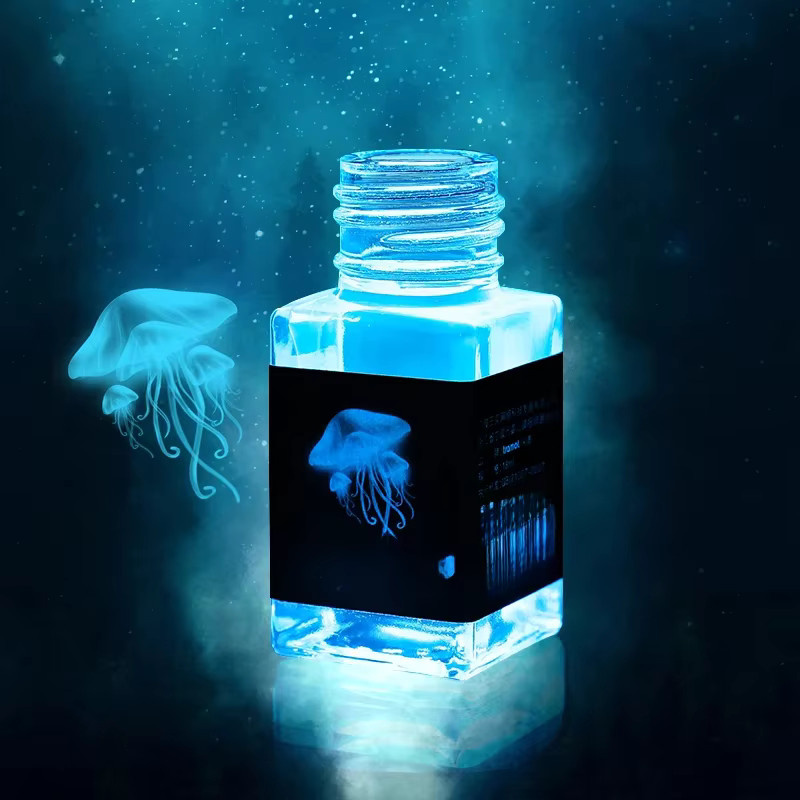 DINGYI STATIONERY Unsichtbare fluoreszierende Tinte für Füllfederhalter und Glas-Tauchstifte, Blau, 18 ml - Bild 1