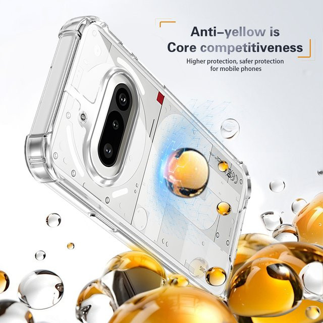 Stoßfeste Silikon-Schutzhülle für Nothing Phone 4A 5G, transparente Luftpolster-Handyhülle mit Airbag-Rückabdeckung - Bild 1