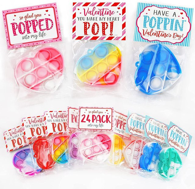JK-ZMM Pop Herz Zappeln Spielzeug, 24-teiliges Set - Bild 1