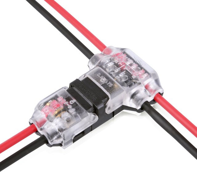 ELECAPITAL 5er Set T2 Schnellterminal-Anschlüsse für Drahtkabel ohne Löten und Schälen für Auto und Elektrobedarf - Bild 1