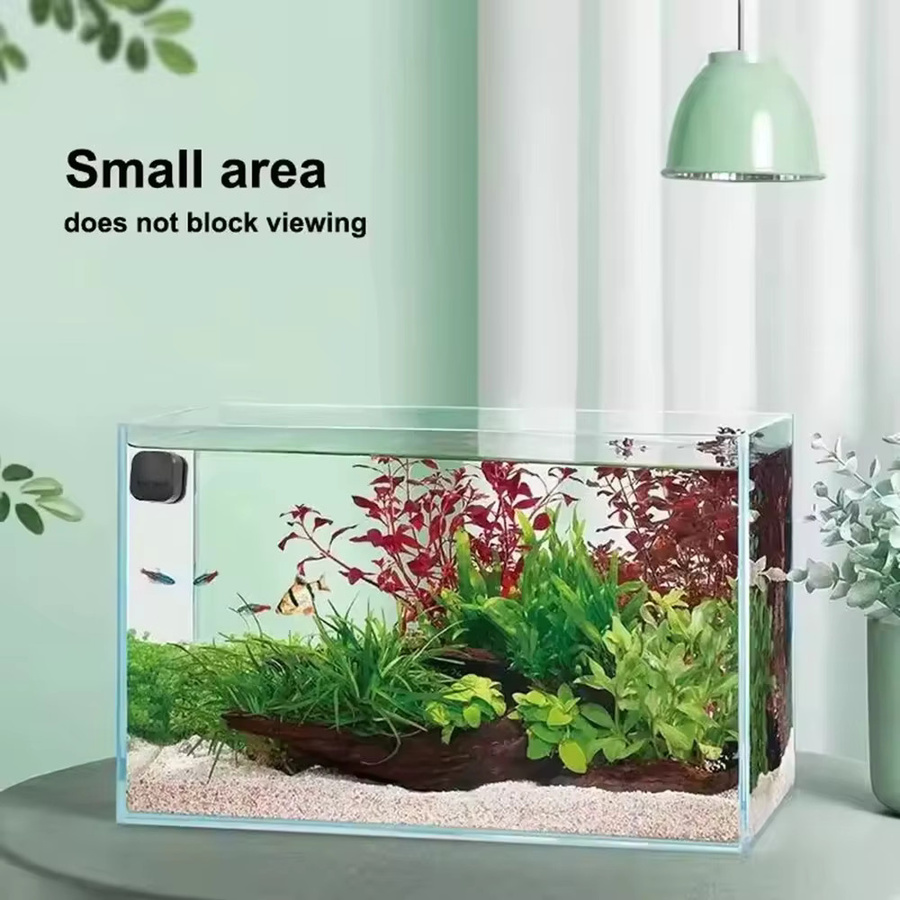 Magnetischer Aquarium-Glasreiniger in Schwarz als quadratischer Mini-Algenschaber aus Kunststoff zur Aquarienwartung - Bild 6