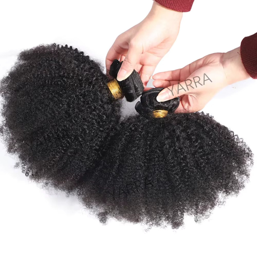 YARRA Afro Kinky Curly Brasilianisches Echthaar-Bündel, Damen - Bild 3