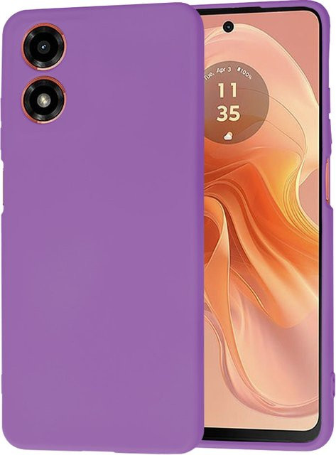 Techsuit SoftFlex Schutzhülle für Motorola Moto G04s, E14 und G04 in Lila - Bild 1