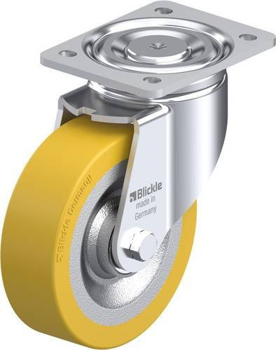 Blickle Lenkrolle 45310 LH-SETH 160K aus Stahl und Kunststoff, verzinkt, Rad-Durchmesser: 160 mm, Tragfähigkeit: 700 kg - Bild 1