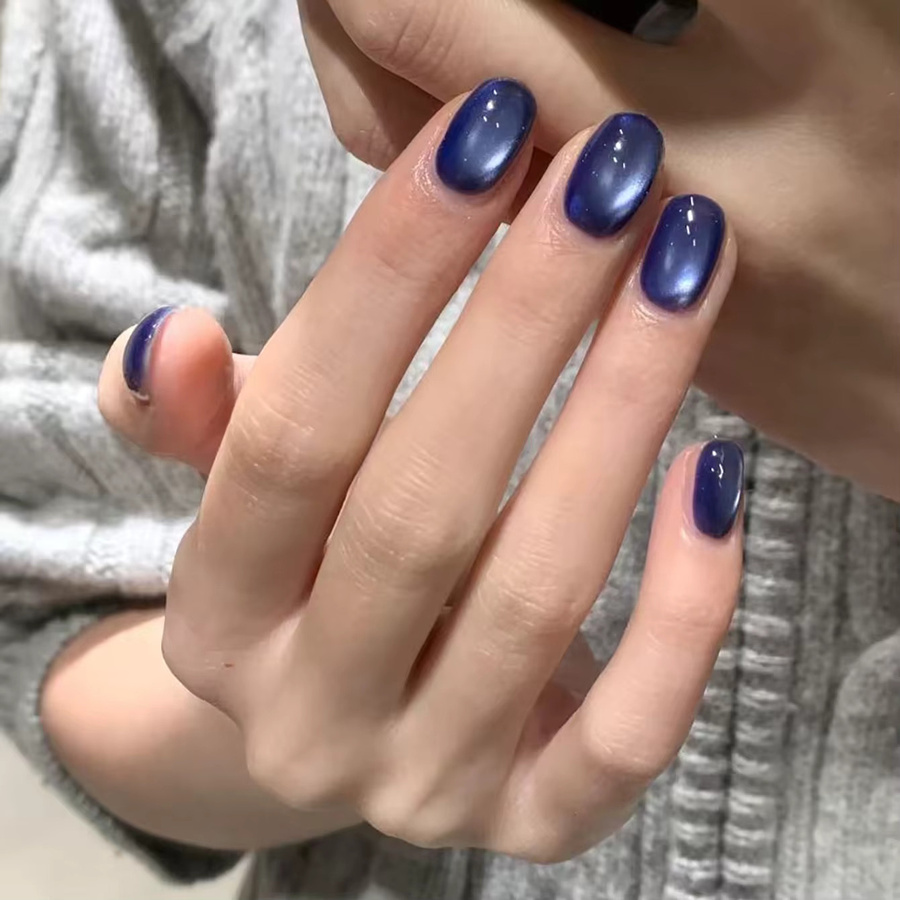 MIANEL Gel-Nagellack, Ozeanblau, Schimmernd, 10 ml - Bild 2