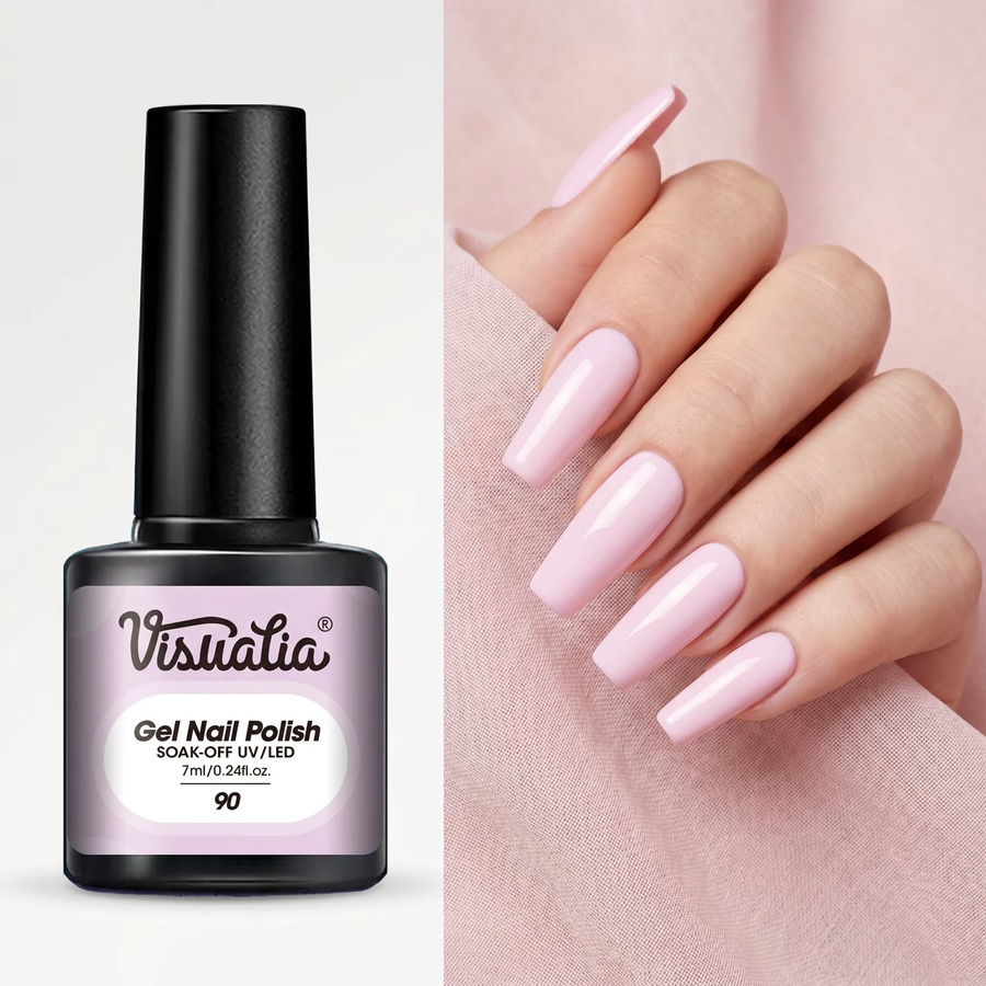 Visuatia Gel-Nagellack, hellrosa, glänzend - Bild 2