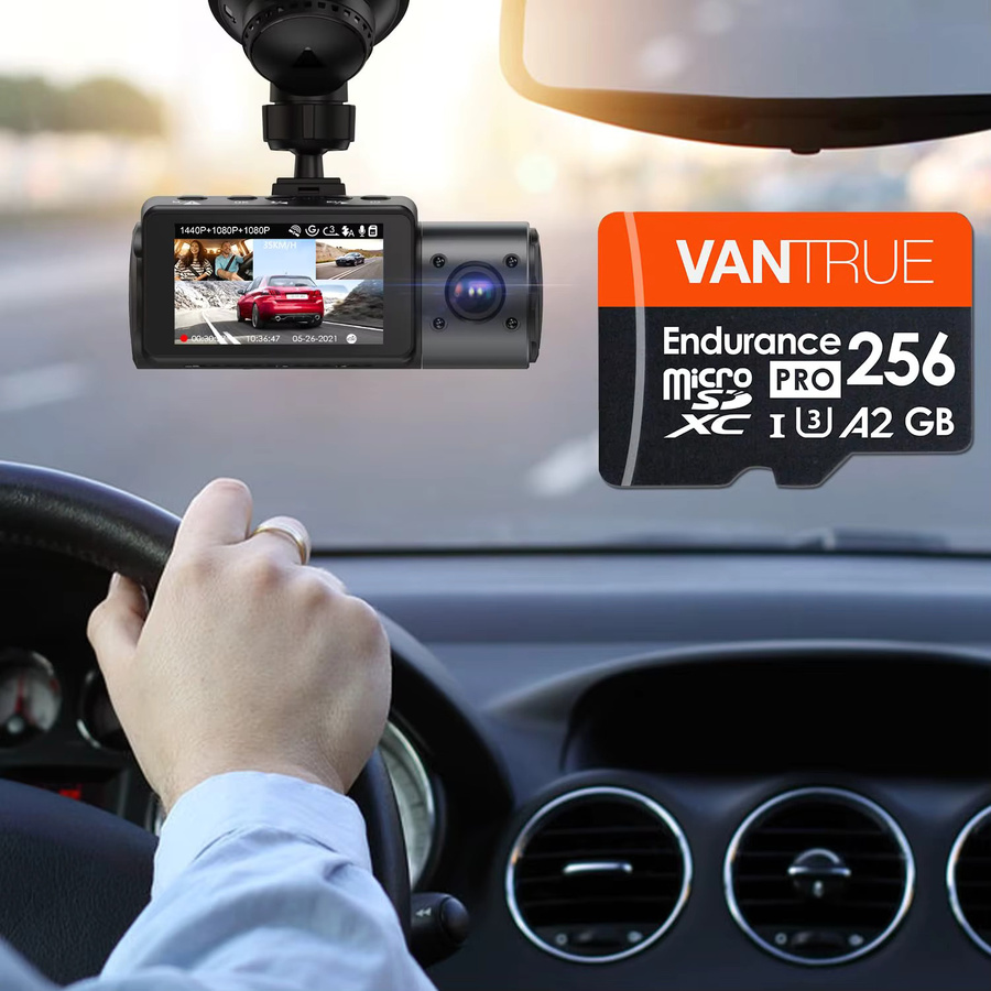 Vantrue microSDXC UHS-I U3 Speicherkarte für 4K UHD Dash-Cam mit Adapter - Bild 3