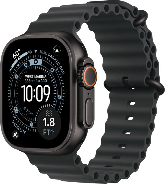 Apple Smartwatch Ultra 3, GPS + Cellular, 49mm, Titan, Schwarz - Bild 1