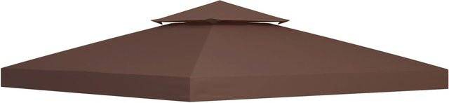Outsunny Ersatzdach für Metall-Gartenpavillon aus wetterfestem Polyester, Farbe: Kaffee, B/T: 3 x 3 m - Bild 1
