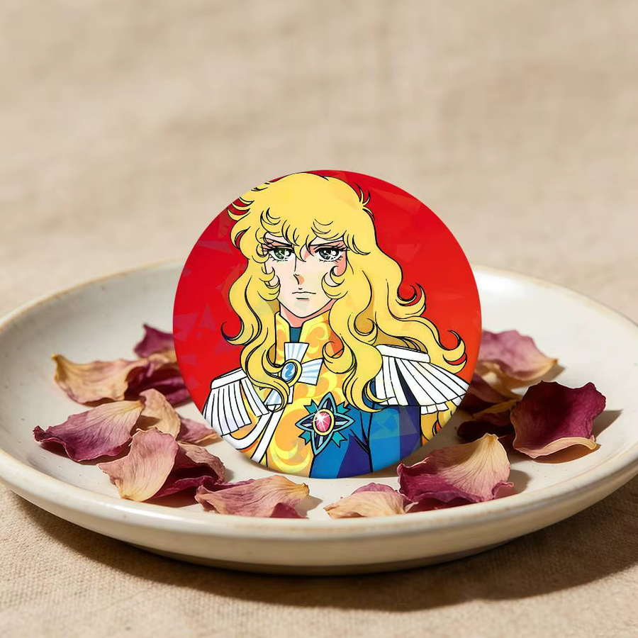 Brosche Manga Anime Die Rose von Versailles Lady Oscar, Bunt - Bild 4