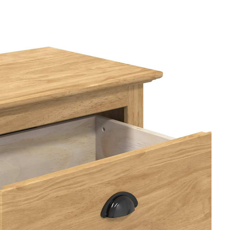vidaXL Flurbank BODO in Honigbraun aus Spanplatte, B/T/H: 118 x 40 x 50 cm - Bild 2